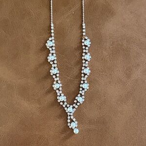 Elegant Gold & Silver Necklace with Crystal Accents